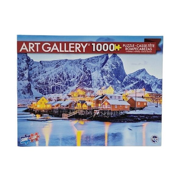 Art Gallery 1000 Piece Puzzle Of Skrisoy Village Lufoten Island Norway Age 14+ - Picture 1 of 5